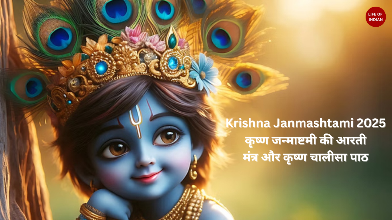 Krishna Janmashtami 2025: कृष्ण जन्माष्टमी की आरती, मंत्र और कृष्ण चालीसा पाठ