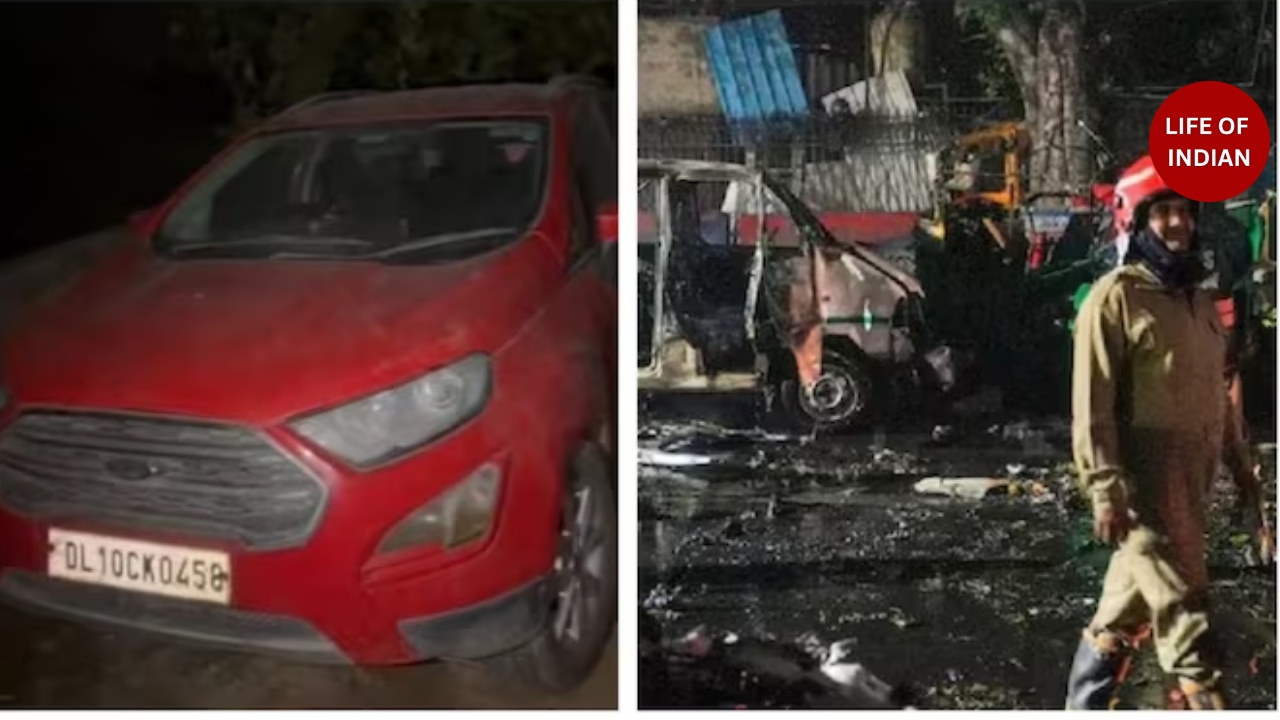 Delhi Police recovers red EcoSport linked to Red Fort blast that killed nine.