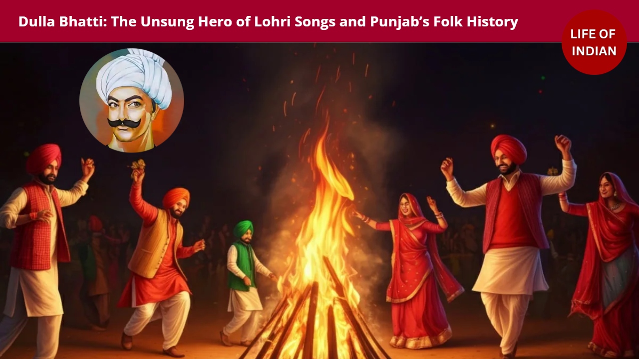 Dulla Bhatti, Lohri Festival History, Lohri Songs Meaning, Punjab Folk Hero, Dulla Bhatti Story, Lohri Bonfire Tradition, Punjabi Folklore, Unsung Heroes of India, Indian Folk History