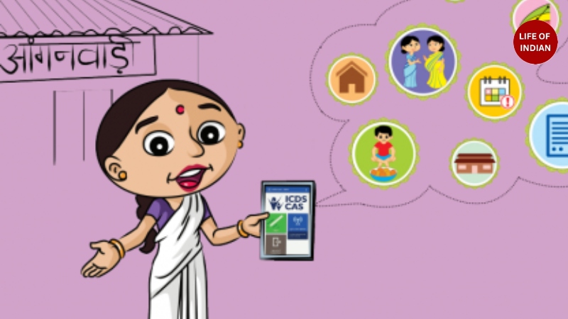 Anganwadi workers educate families about